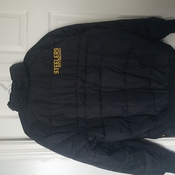 NFL Pittsbugh Steelers black popover winter jacket - Black - Picture 5 of 6